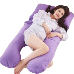 Ultra Soft Pregnancy Pillow Maternity Pillow Multi Purpose with Removable Cover & Zip (U-Shape)- | Assorted Colors