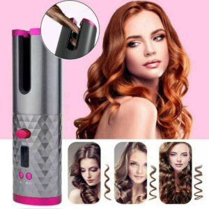 New Cordless Auto Curling Iron Hair Curlers Waves Intelligent Hair Curler Roller USB Rechargeable Wand Curling Iron