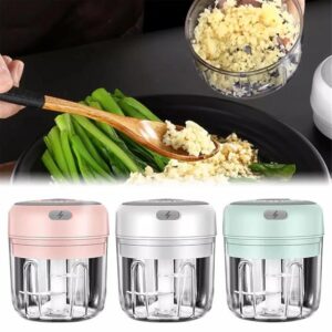 Mini USB Wireless Electric Garlic Masher, Press Mincer, Vegetable Chili Meat Grinder, Food Chopper Kitchen Tools