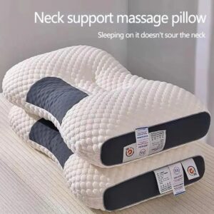 SPA Massage Pillow Cervical Orthopedic Neck Pillow to Help Sleep and Protect The Pillow Neck Soybean Fiber Massage Pillow