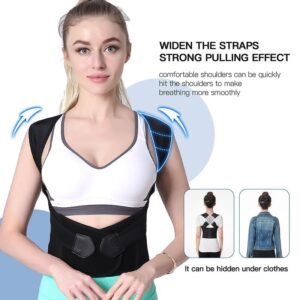 Adjustable Posture Corrector Brace | Back Pain Relief, Improved Posture, Upper & Middle Spine Support, Shoulder Alignment, Unisex