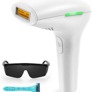 Laser Hair Removal Device, Pulse light hair removal device at home 500,000 flashes, Permanent Laser Hair Removal for women and men, Painless hair removal device for armpits, legs, arms