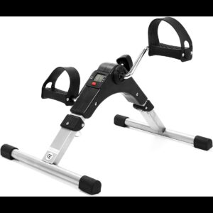 Folding Exercise Peddler Portable Pedal Exerciser with Electronic Display