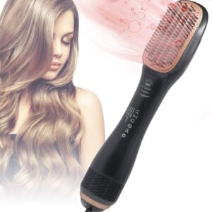 Hair Dryer, professional ceramic Brush,Portable ceramic straightener styling device,hair straightener brush