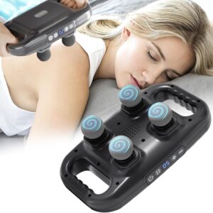 4-Head Massage Gun Deep Tissue, Muscle Massager 20 Intensities & 6 Massage Modes, 4-Head Back Massager for Pain Relief in Back, Leg, Neck, Shoulder and Body
