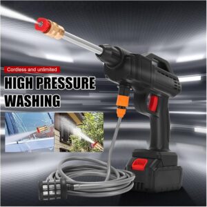 Cordless Portable Wireless Pressure Washer Gun for Car Wash Bike Washing Cleaning| Adjustable Nozzle
