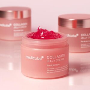 Collagen Jelly Cream- Niacinamide & Freeze-Dried Hydrolyzed Collagen - Boosts skin's barrier hydration and gives 24h Glow & Lifted Look - No artificial color, Korean skincare