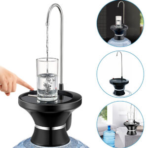 Water Bottle Pump Automatic Electric Drinking Water Pump for 1-5 Gallon Water Jug USB Rechargeable BPA-Free Water Bottle Dispenser Portable for Home Kitchen Office Camping